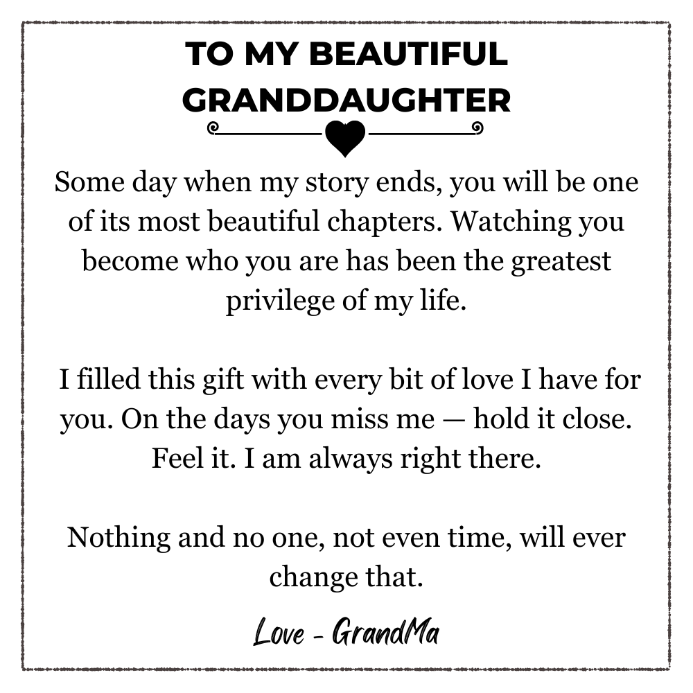 From Grandma To  Granddaughter — Personalized Name Stainless Steel Bracelet Gift Set